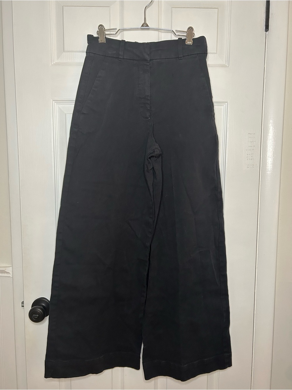 Everlane Wide Leg Cotton Twill Trouser Pants